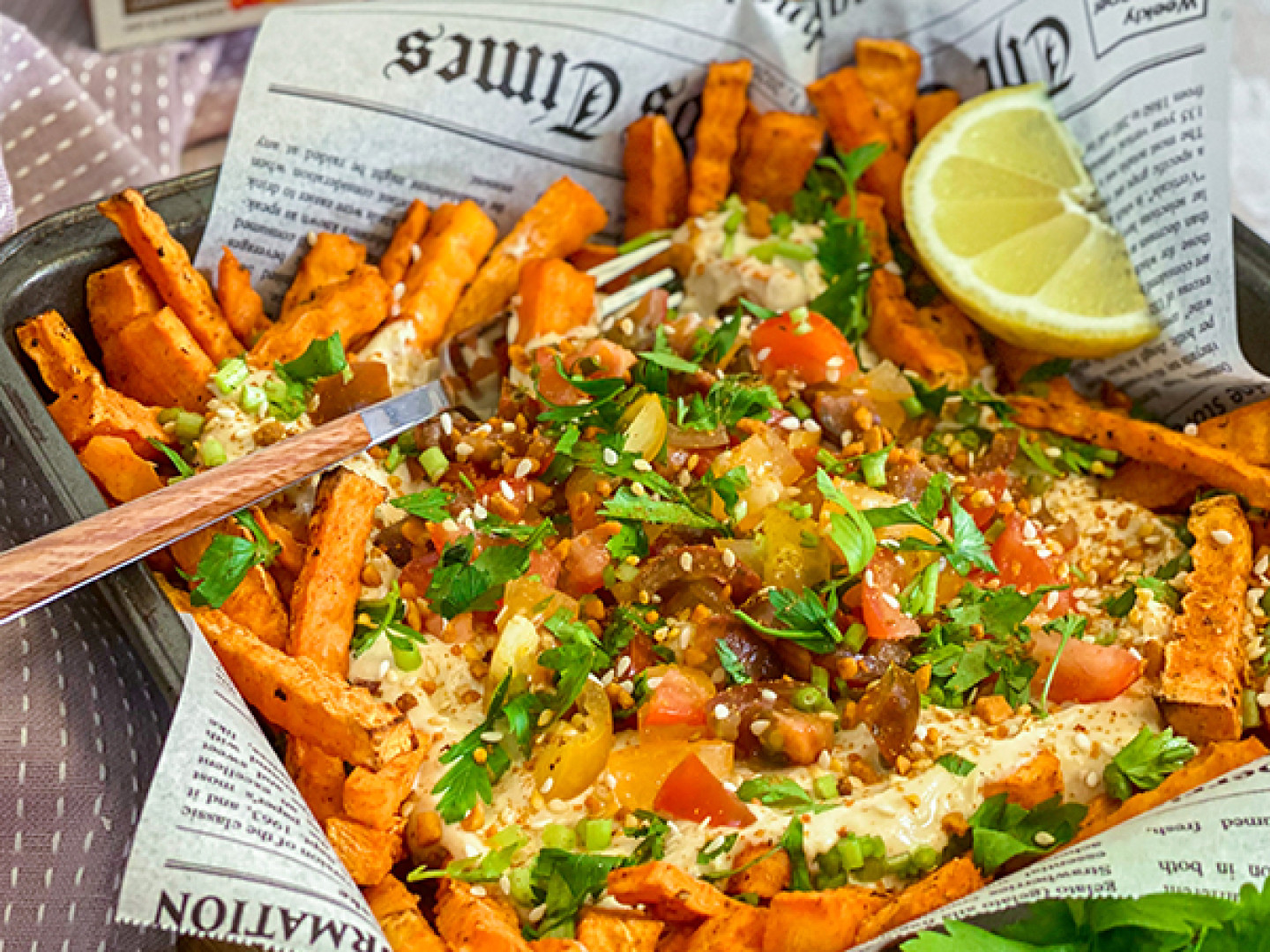 Loaded Sweet Potato Fries - This Savory Vegan